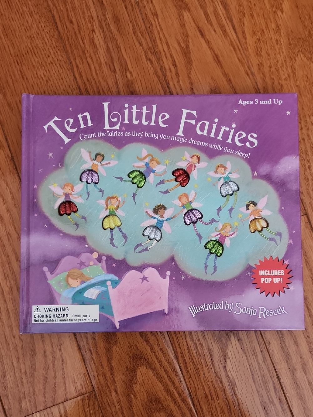 Ten Little Fairies Interactive Pop-Up Book - Purple